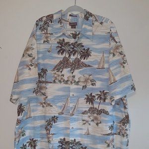 St Johns Bay Island Style Casual Shirt, 3XL/TALL